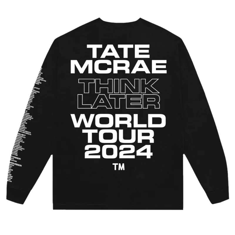 THINK LATER World Tour Long Sleeve Tee Back Side